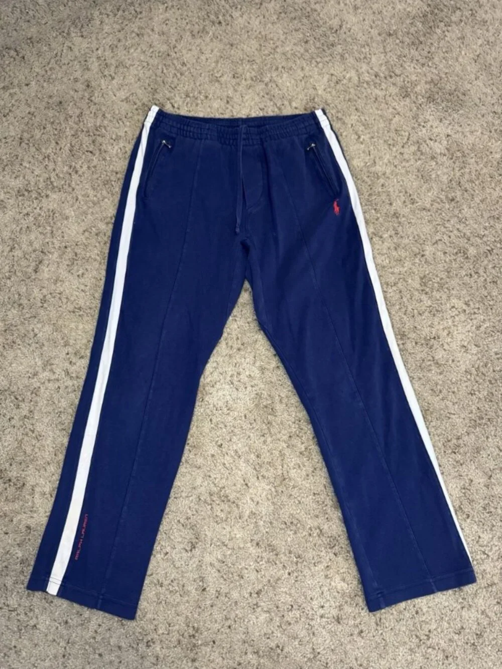 RALPH LAUREN Navy Jogger Sweatpants 28x25.5 Outdoor Track Hiking Athletic Run
